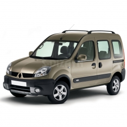 S-Dizayn Renault Kangoo Krom Cam Çıtası 2 Prç 2004-2007