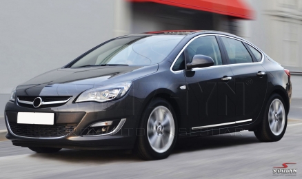 S-Dizayn Opel Astra J SD Kapı Koruma Çıtası Krom 2012 Üzeri