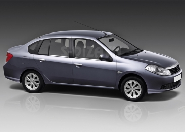 S-Dizayn Renault Symbol 2 Krom Cam Çıtası 4 Prç 2008-2012
