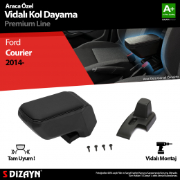 S-Dizayn Ford Courier Kol Dayama Kolçak ABS Vidalı Siyah 2014-2022 A+Kalite