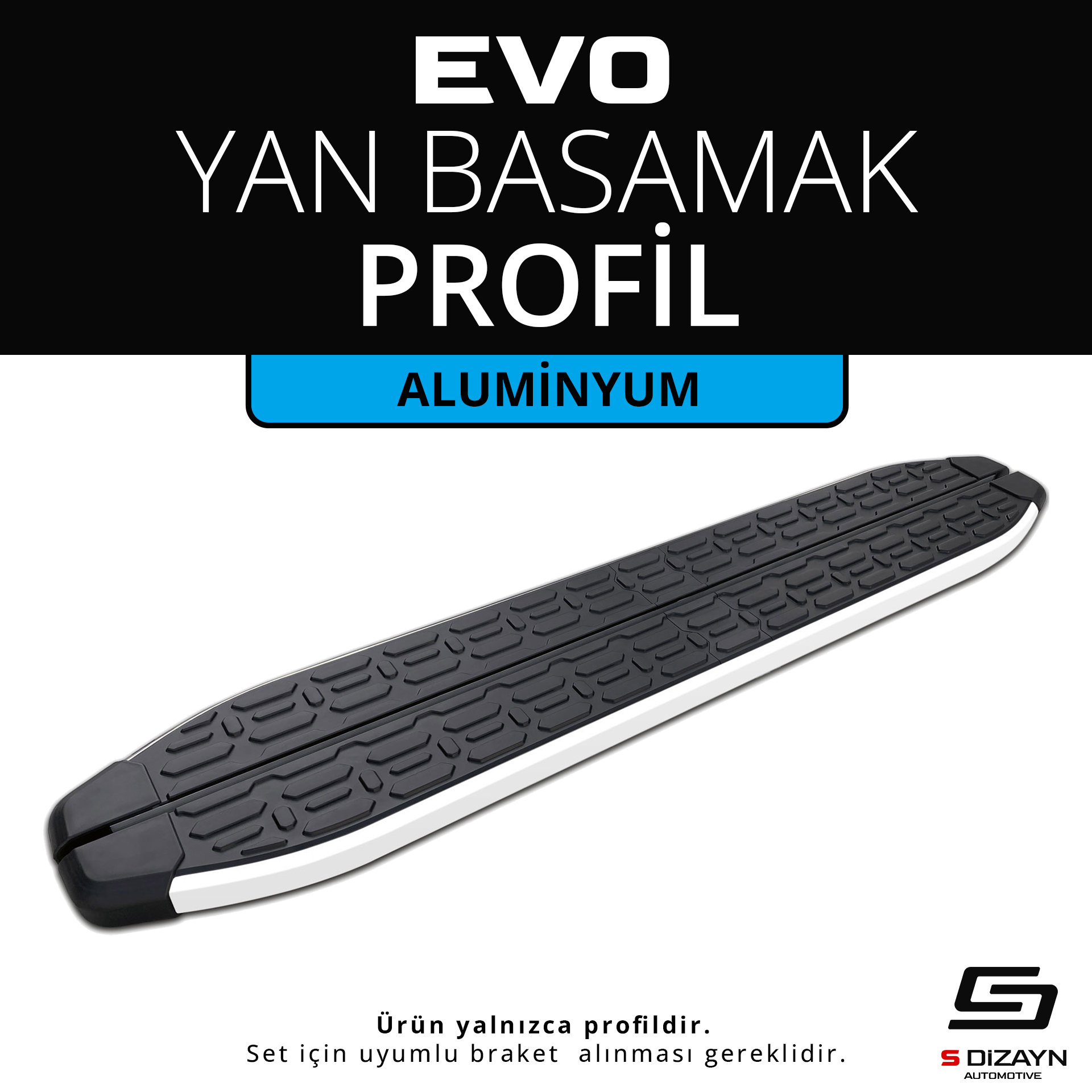 Evo Aluminyum Yan Basamak Profil 193 Cm 1