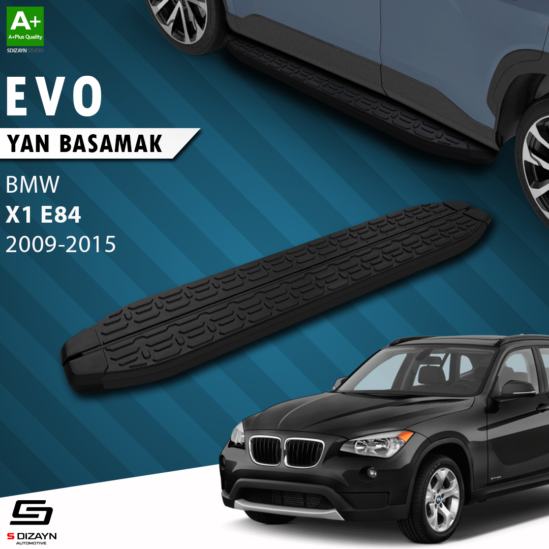 Bmw X1 E84 Evo Black Side Step 183 Cm 2009-2015 1