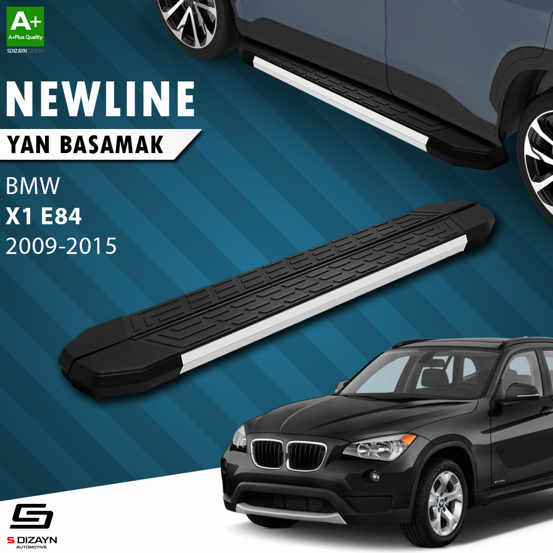 Bmw X1 E84 NewLine Aluminium Side Step 183 Cm 2009-2015 1