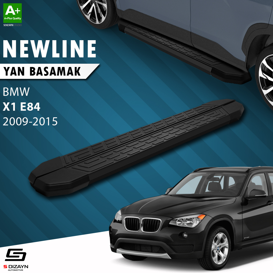 Bmw X1 E84 NewLine Black Side Step 183 Cm 2009-2015 1