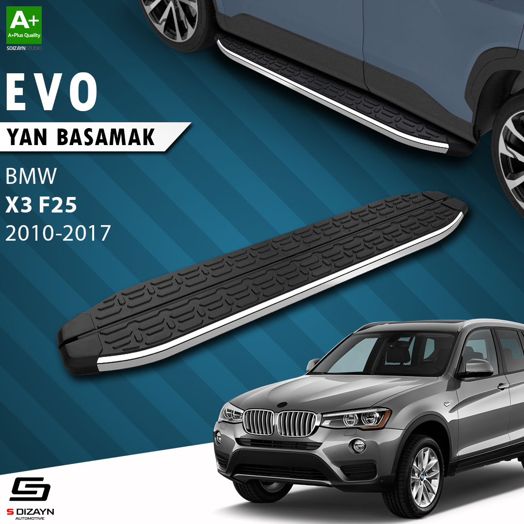 Bmw X3 F25 Evo Chrome Side Step 193 Cm 2010-2017 1