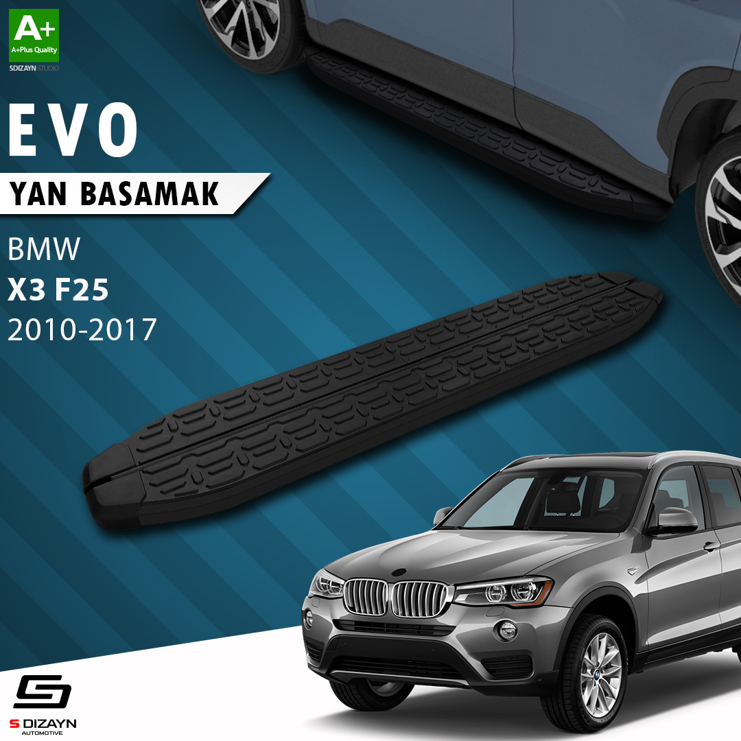 Bmw X3 F25 Evo Black Side Step 193 Cm 2010-2017 1