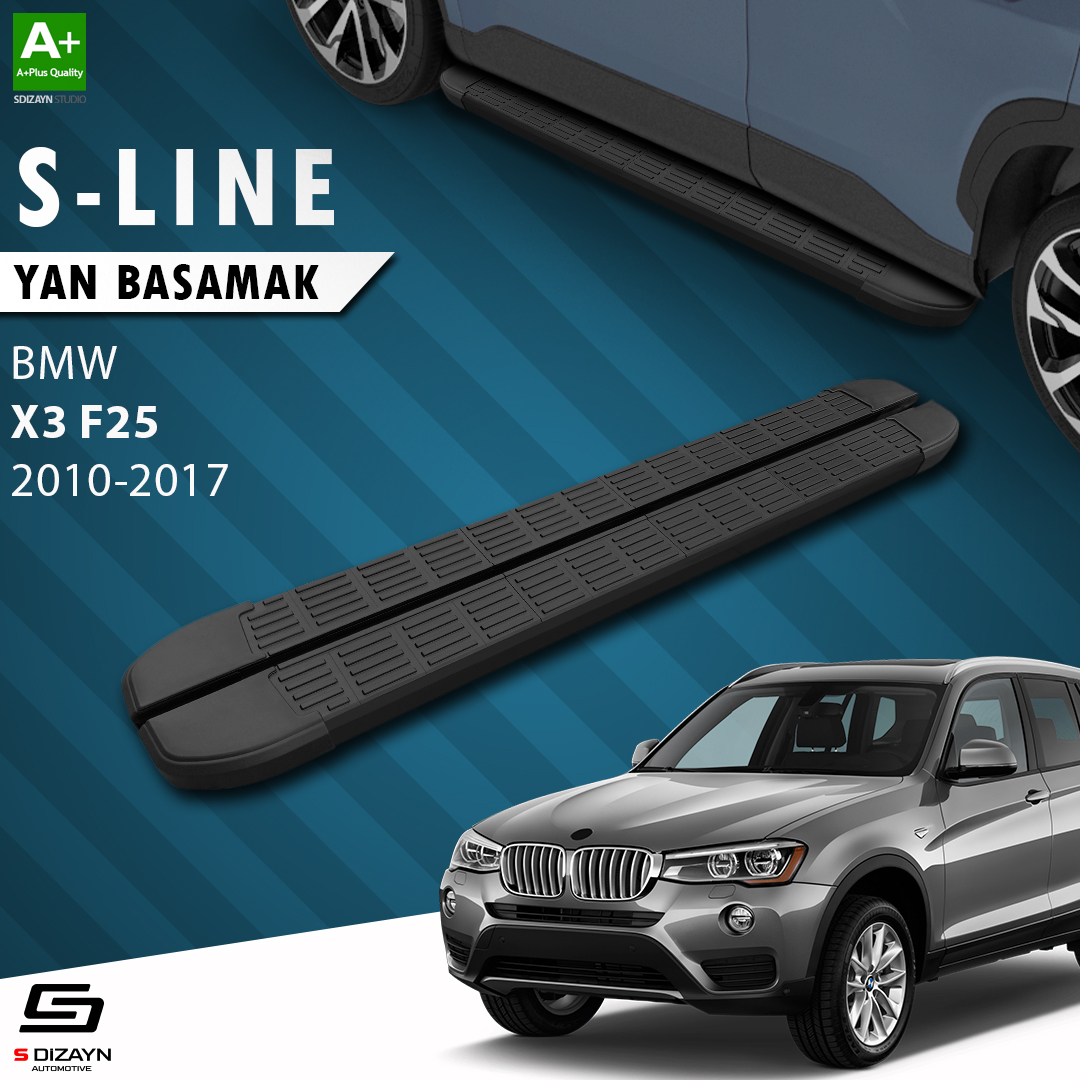 Bmw X3 F25 S-Line Black Side Step 193 Cm 2010-2017 1