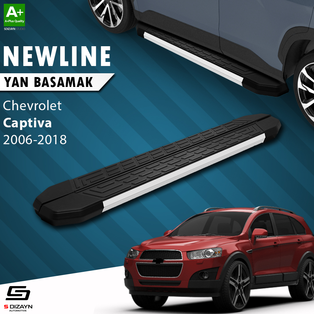 Chevrolet Captiva NewLine Aluminium Side Step 183 Cm 2006-2018 1