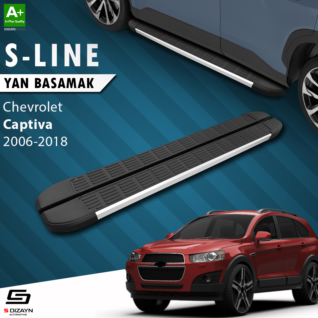 Chevrolet Captiva S-Line Aluminium Side Step 183 Cm 2006-2018 1