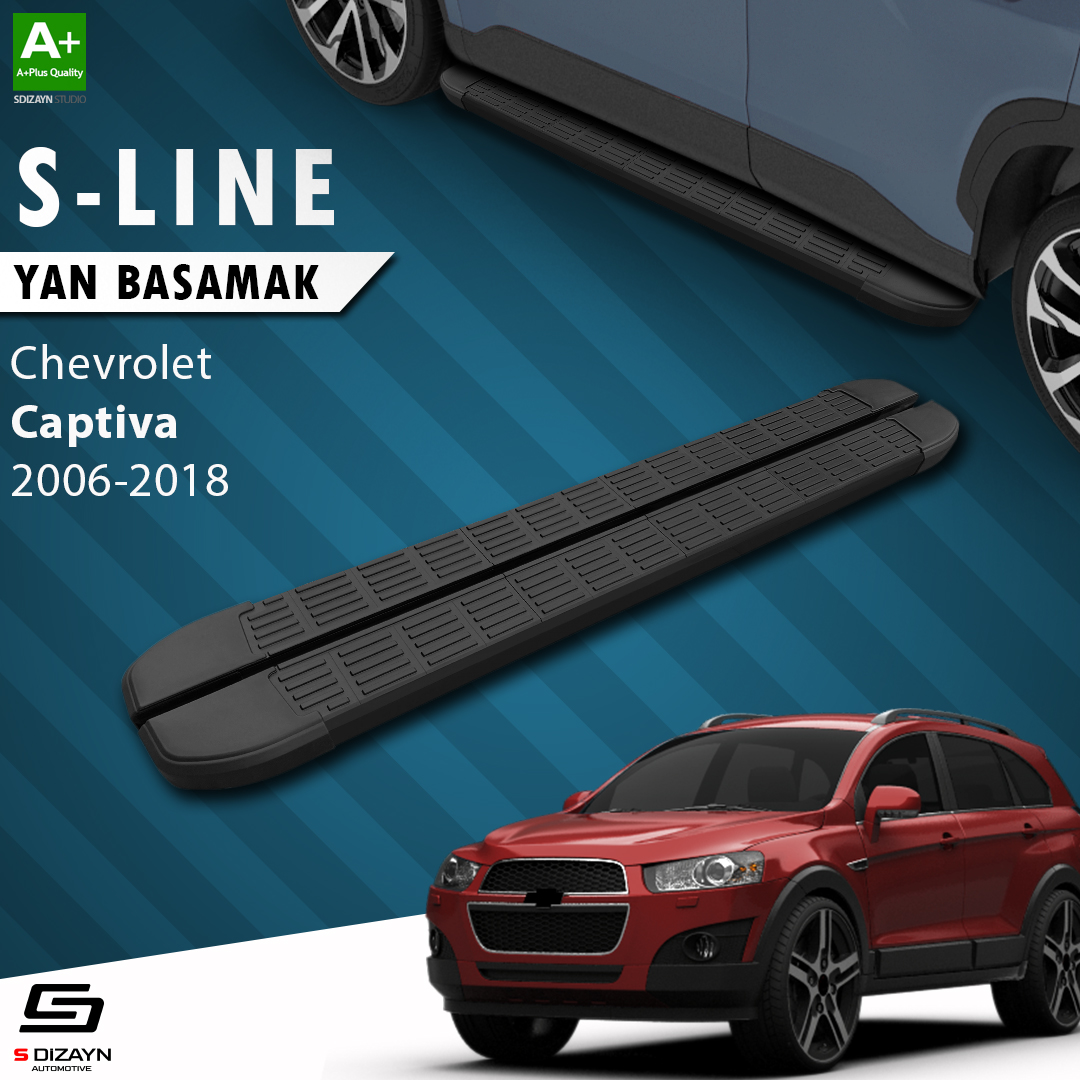 Chevrolet Captiva S-Line Black Side Step 183 Cm 2006-2018 1