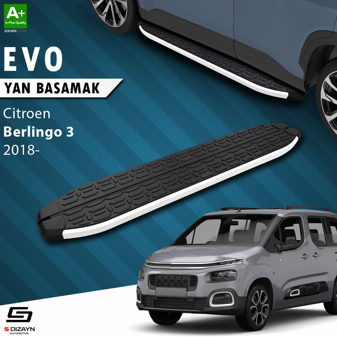 Citroen Berlingo 3 Uzun Şase Evo Aluminyum Yan Basamak 213 Cm 2018 Üzeri 1