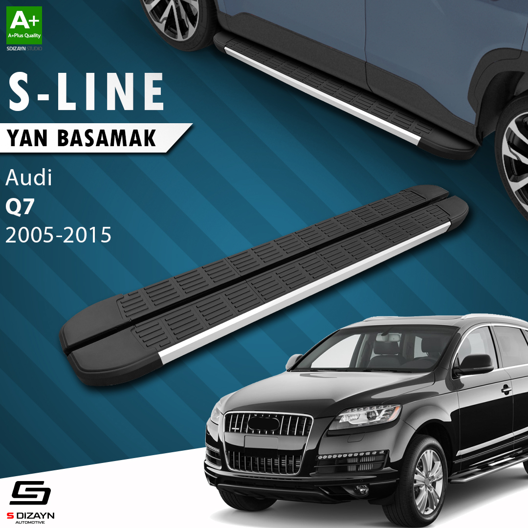 Audi Q7 S-Line Aluminium Side Step 213 Cm 2005-2015 1