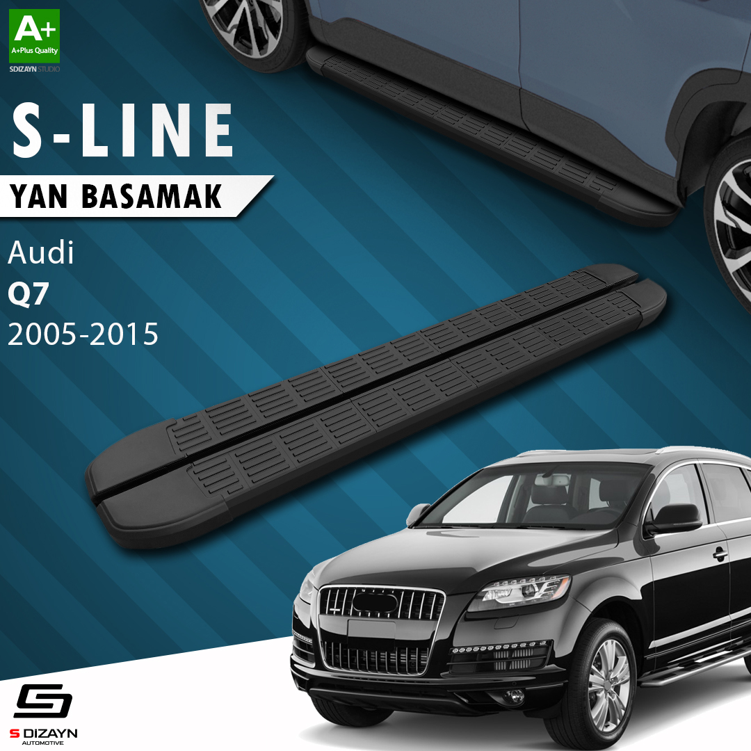 Audi Q7 S-Line Black Side Step 213 Cm 2005-2015 1