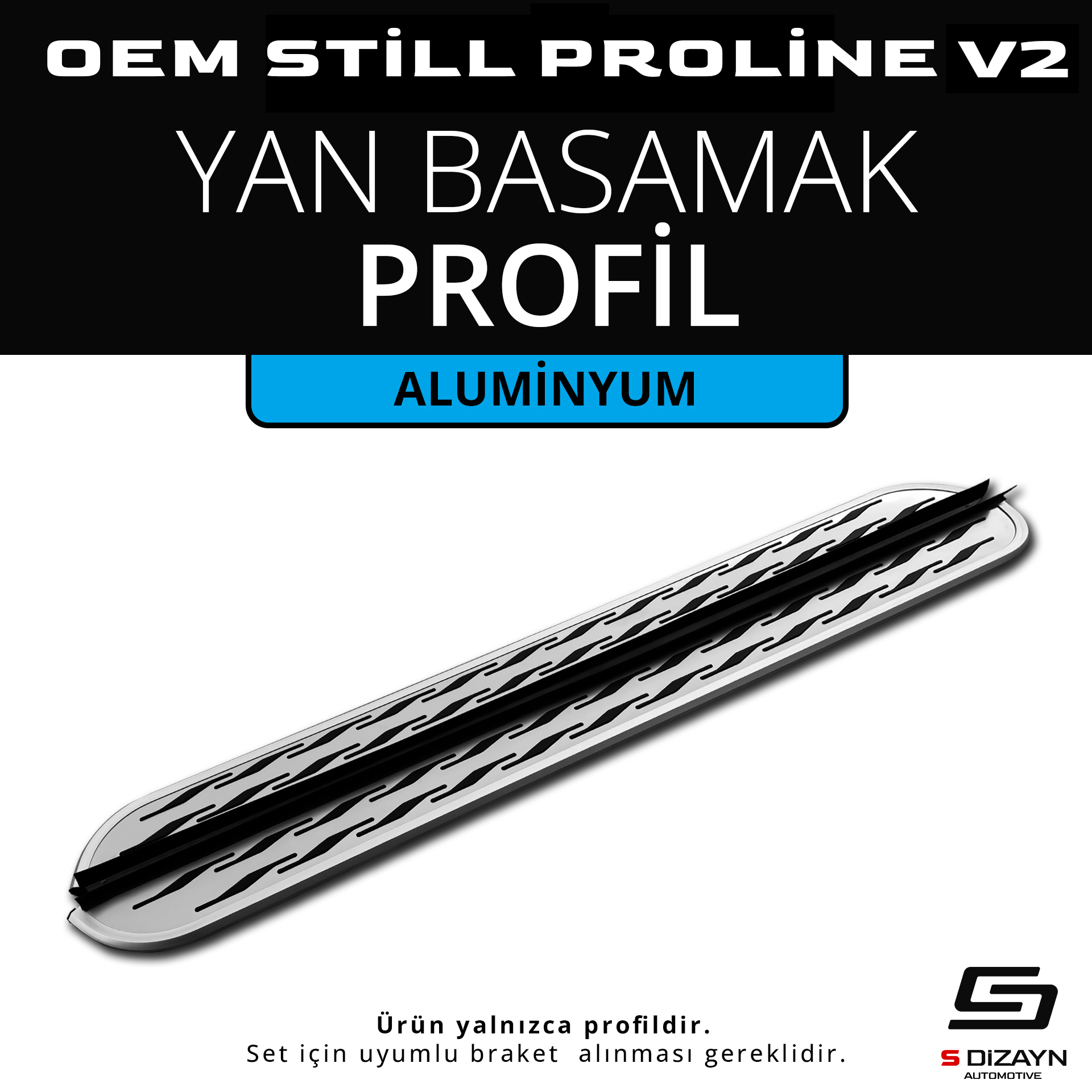 OEM Still Pro V2 Aluminium Side Step Profile 173 Cm 1