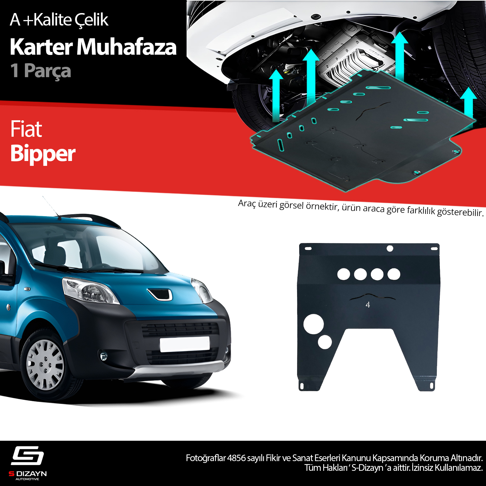 Peugeot Bipper Çelik Karter Muhafaza 2007-2017 A+ Kalite 1