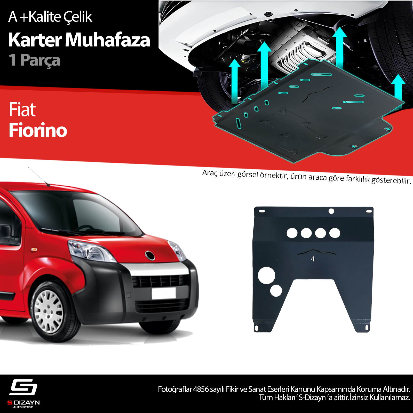 Fiat Fiorino Çelik Karter Muhafaza 2008 Üzeri A+ Kalite 1