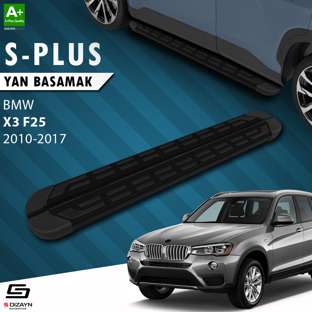 Bmw X3 F25 S-Plus Black Side Step 193 Cm 2010-2017 1