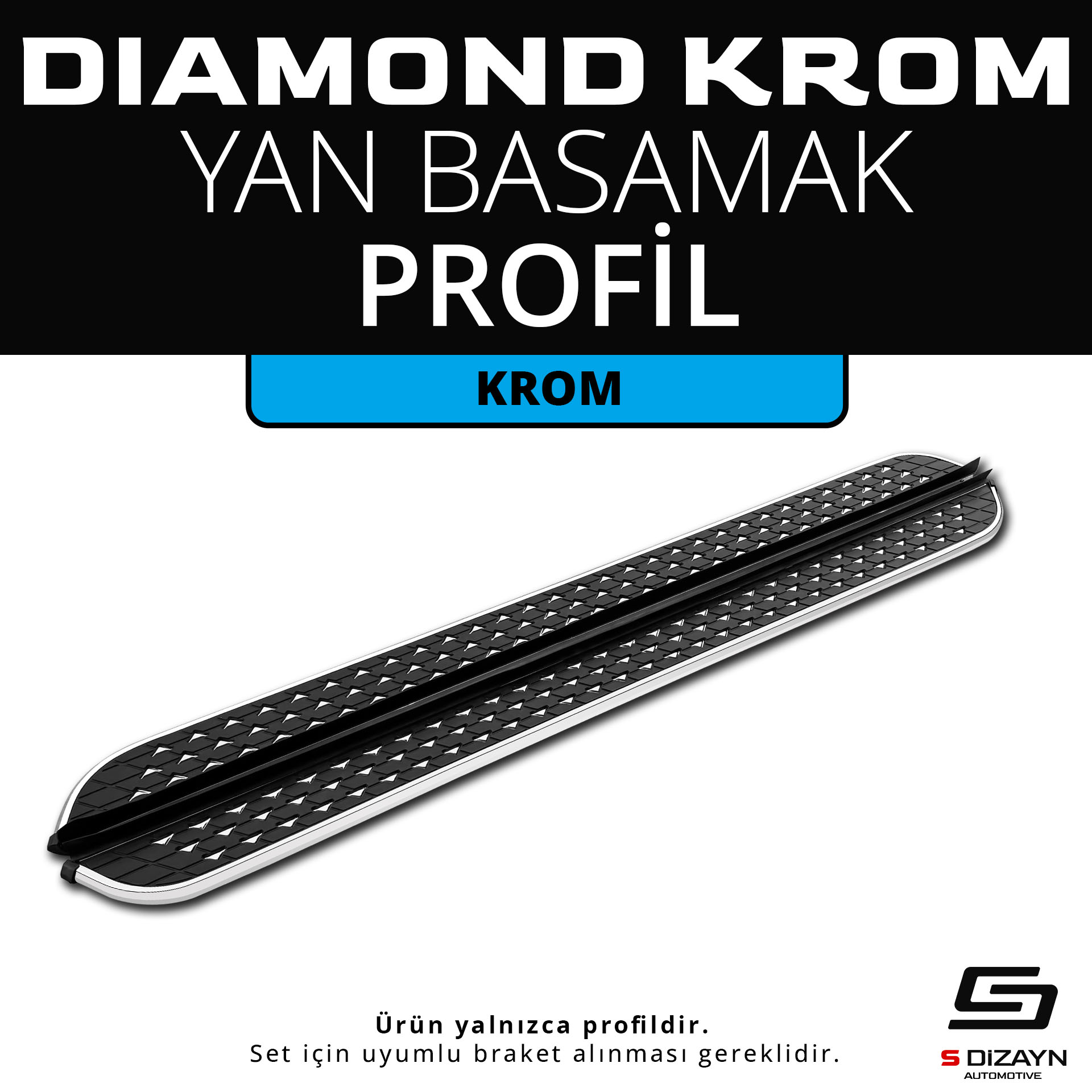 Diamond Krom Yan Basamak Profil 173 Cm 1