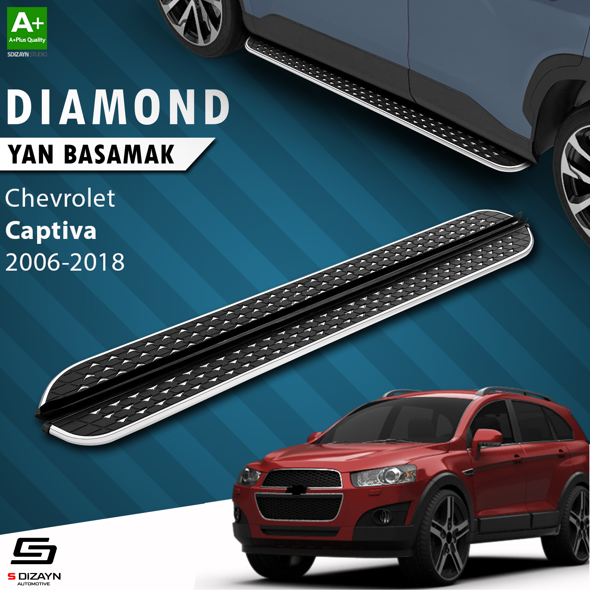 Chevrolet Captiva Diamond Chrome Side Step 183 Cm 2006-2018 1