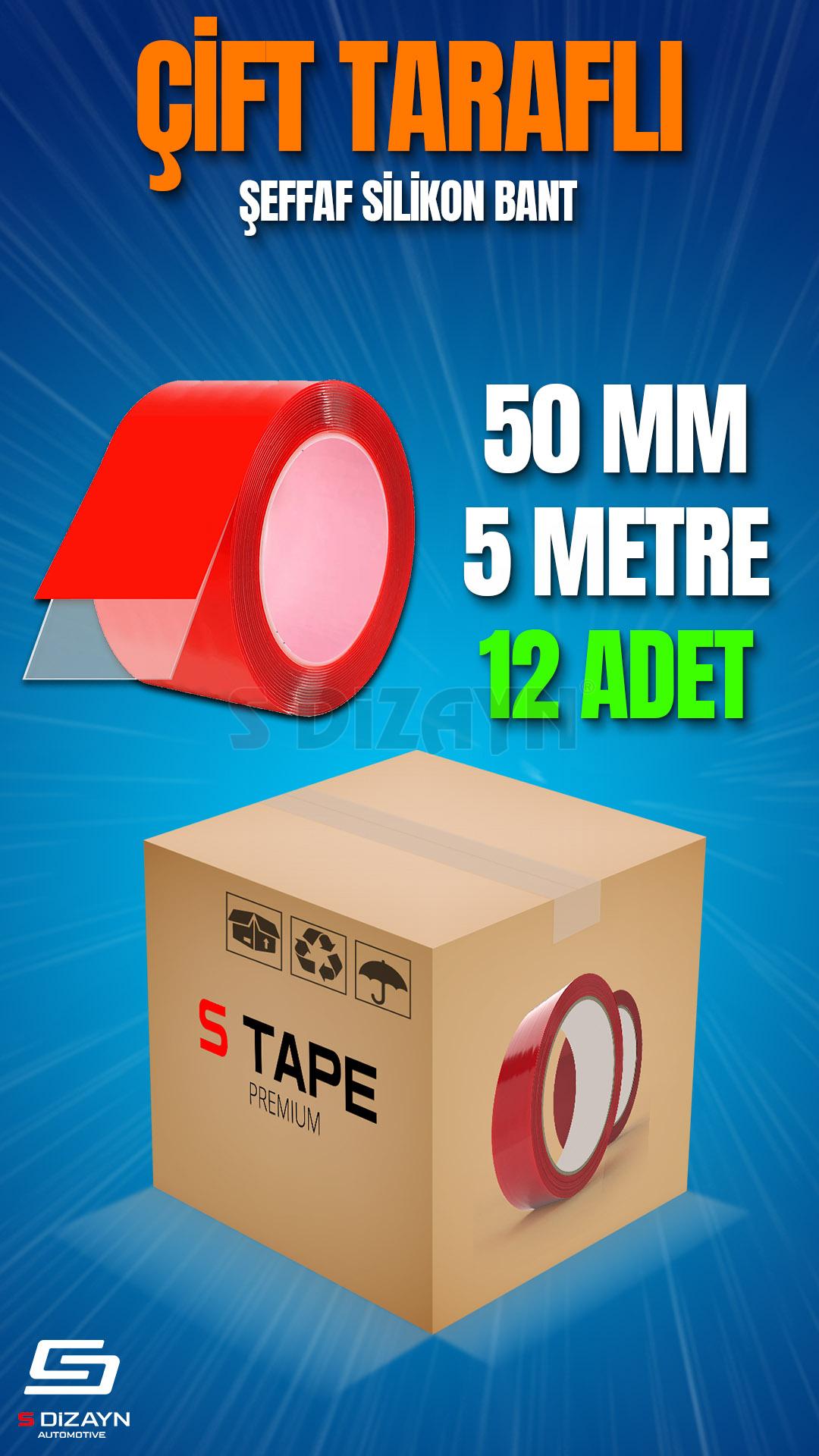 Double Sided Tape 50mm x 5 Metre Transparent Silicone VHB Tape 12-pack Parcel A+ Quality 1