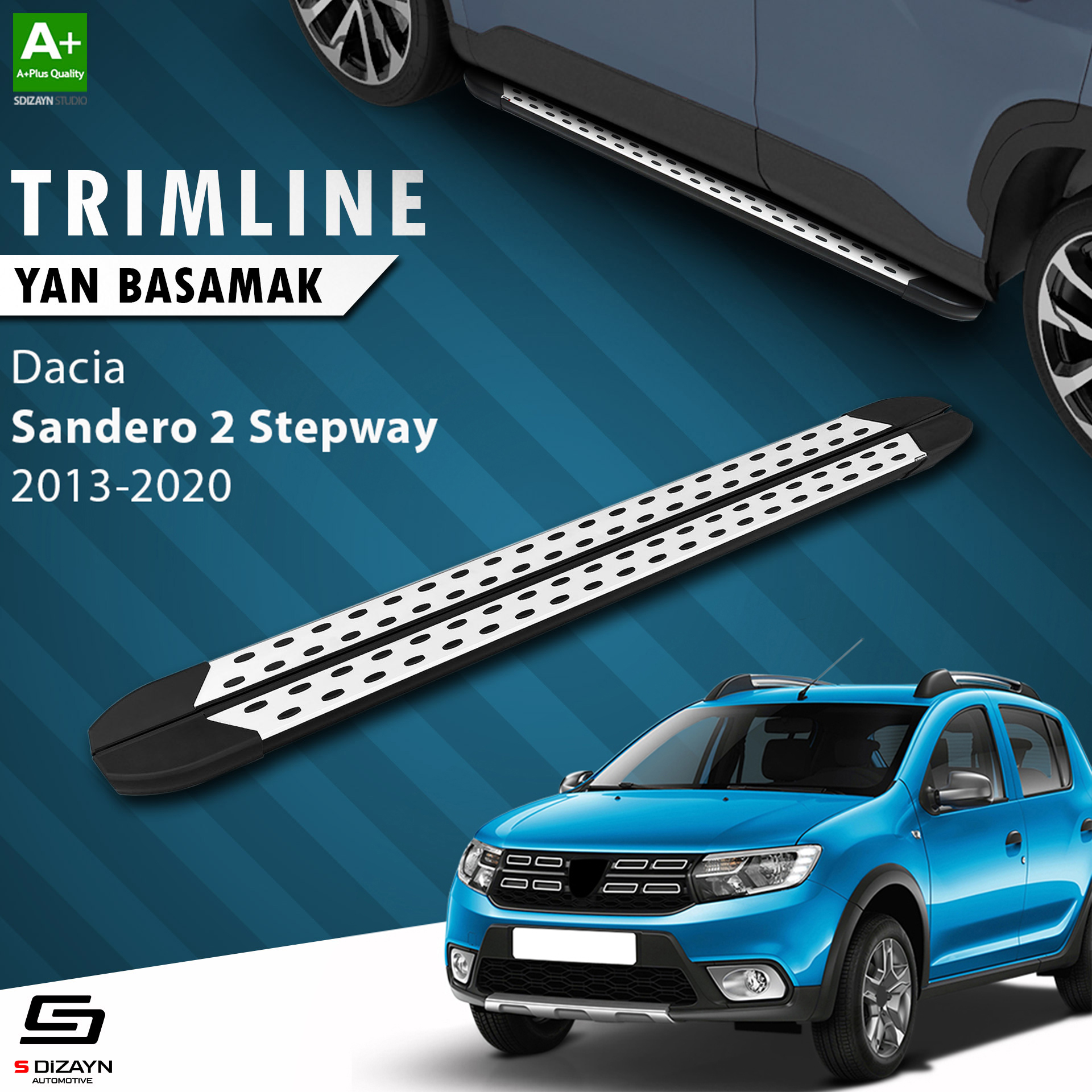 Dacia Sandero 2 Stepway TrimLine Gri Yan Basamak 183 Cm 2013-2020 1