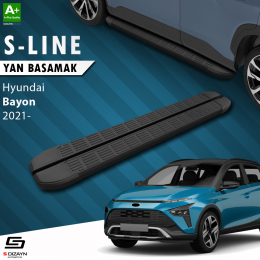 S-Dizayn Hyundai Bayon S-Line Siyah Yan Basamak 173 Cm 2021 Üzeri