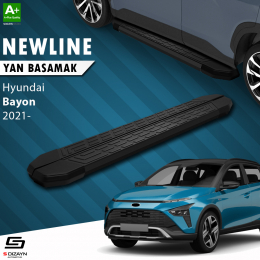 S-Dizayn Hyundai Bayon NewLine Siyah Yan Basamak 179 Cm 2021 Üzeri
