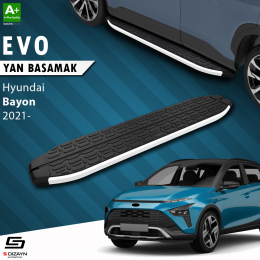 S-Dizayn Hyundai Bayon Evo Aluminyum Yan Basamak 173 Cm 2021 Üzeri