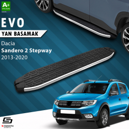 S-Dizayn Dacia Sandero 2 Stepway Evo Krom Yan Basamak 173 Cm 2013-2020