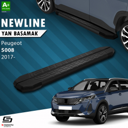 S-Dizayn Peugeot 5008 2 NewLine Siyah Yan Basamak 203 Cm 2017 Üzeri