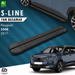 S-Dizayn Peugeot 5008 2 S-Line Siyah Yan Basamak 203 Cm 2017 Üzeri