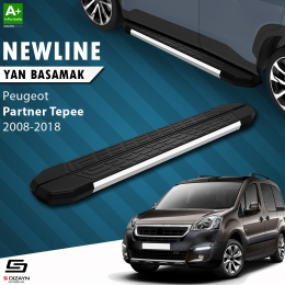 S-Dizayn Peugeot Partner 2 Tepee NewLine Krom Yan Basamak 193 Cm 2008-2018