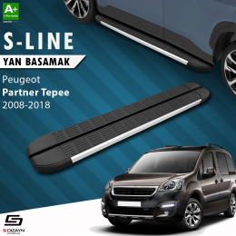S-Dizayn Peugeot Partner 2 Tepee S-Line Aluminyum Yan Basamak 193 Cm 2008-2018