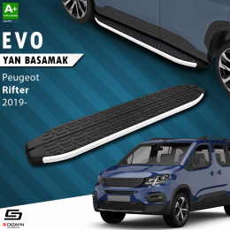 S-Dizayn Peugeot Rifter Uzun Şase Evo Aluminyum Yan Basamak 213 Cm 2019 Üzeri