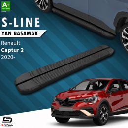 S-Dizayn Renault Captur 2 S-Line Siyah Yan Basamak 183 Cm 2020 Üzeri