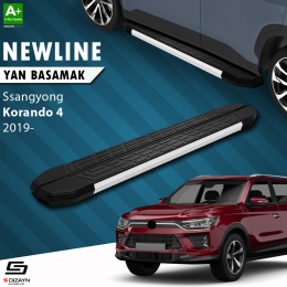 S-Dizayn Ssangyong Korando NewLine Aluminyum Yan Basamak 183 Cm 2019 Üzeri