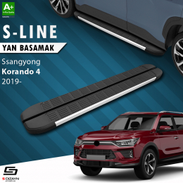 S-Dizayn Ssangyong Korando S-Line Aluminyum Yan Basamak 183 Cm 2019 Üzeri