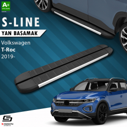 S-Dizayn VW T-Roc S-Line Aluminyum Yan Basamak 173 Cm 2019 Üzeri