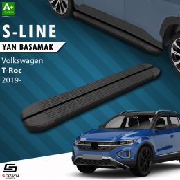 S-Dizayn VW T-Roc S-Line Siyah Yan Basamak 173 Cm 2019 Üzeri