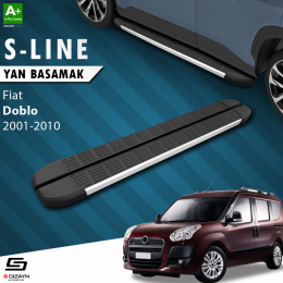 S-Dizayn Fiat Doblo Uzun Şase S-Line Aluminyum Yan Basamak 223 Cm 2001-2010