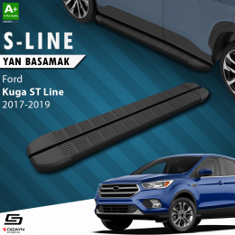S-Dizayn Ford Kuga 2 ST-Line S-Line Siyah Yan Basamak 183 Cm 2017-2019
