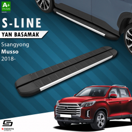S-Dizayn Ssangyong Musso S-Line Aluminyum Yan Basamak 203 Cm 2018 Üzeri