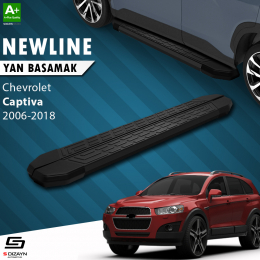 S-Dizayn Chevrolet Captiva NewLine Siyah Yan Basamak 183 Cm 2006-2018