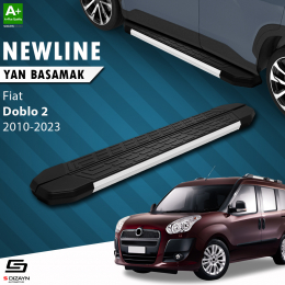S-Dizayn Fiat Doblo 2 Uzun Şase NewLine Aluminyum Yan Basamak 229 Cm 2015-2023