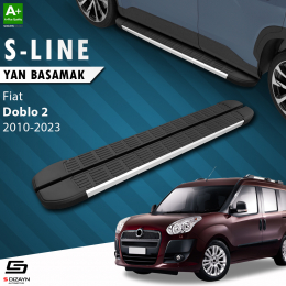 S-Dizayn Fiat Doblo 2 Uzun Şase S-Line Aluminyum Yan Basamak 223 Cm 2010-2023