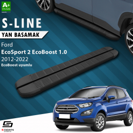 S-Dizayn Ford EcoSport 2 EcoBoost 1.0 S-Line Siyah Yan Basamak 173 Cm 2012-2022