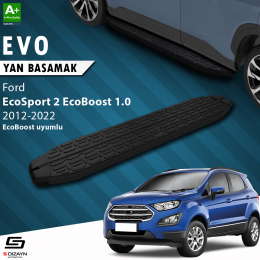 S-Dizayn Ford EcoSport 2 EcoBoost 1.0 Evo Siyah Yan Basamak 173 Cm 2012-2022