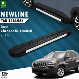 S-Dizayn Jeep Cherokee KL NewLine Aluminyum Yan Basamak 173 Cm 2013 Üzeri