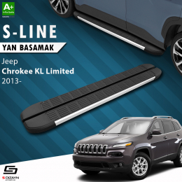 S-Dizayn Jeep Cherokee KL S-Line Aluminyum Yan Basamak 173 Cm 2013 Üzeri