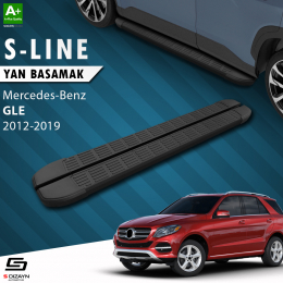 S-Dizayn Mercedes GLE W166 S-Line Siyah Yan Basamak 193 Cm 2012-2019